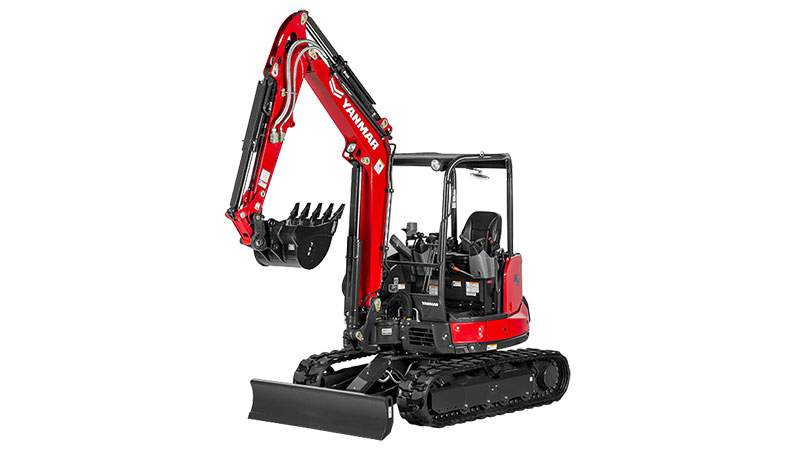 Yanmar America's SV40 is an ultra-tight tail swing compact excavator. (Photo: Yanmar America)