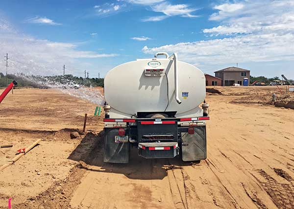 Watering truck (Photo: Santa Rita Landscaping)