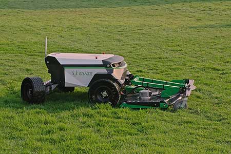 Graze autonomous, electric mower (Photo: Graze)