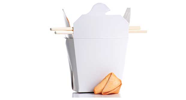 Chinese takeout box and fortune cookie (Photo: Kreinick/iStock/Getty Images Plus/Getty Images)