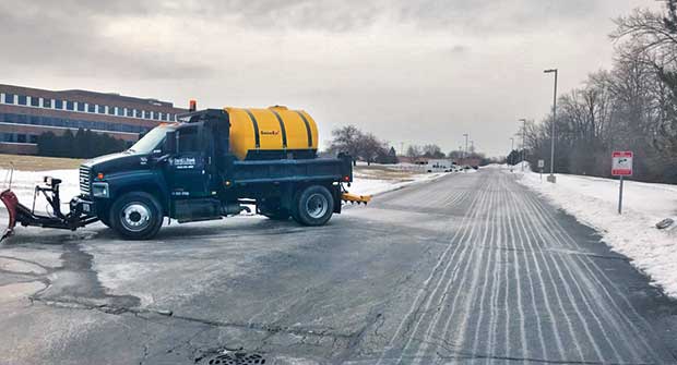 Liquid brine truck (Photo: David J. Frank Landscape Contracting Inc.)