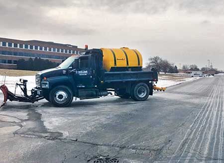 Liquid brine truck (Photo: David J. Frank Landscape Contracting Inc.)