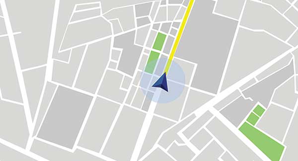 Map with GPS coordinate (illustration: reklamlar / DigitalVision Vectors / Getty Images)