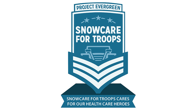 (Logo: SnowCare for Troops)