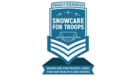 (Logo: SnowCare for Troops)