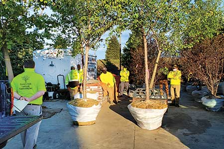 DJFLC has made COVID-19 the topic of several of its safety meetings. (Photo: David J. Frank Landscape Contracting)