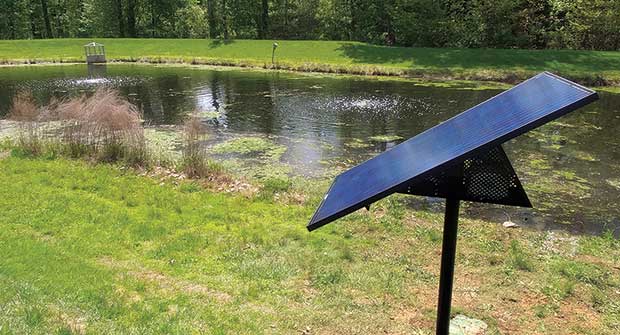 Pond aeration (Photo: Linne Industries)
