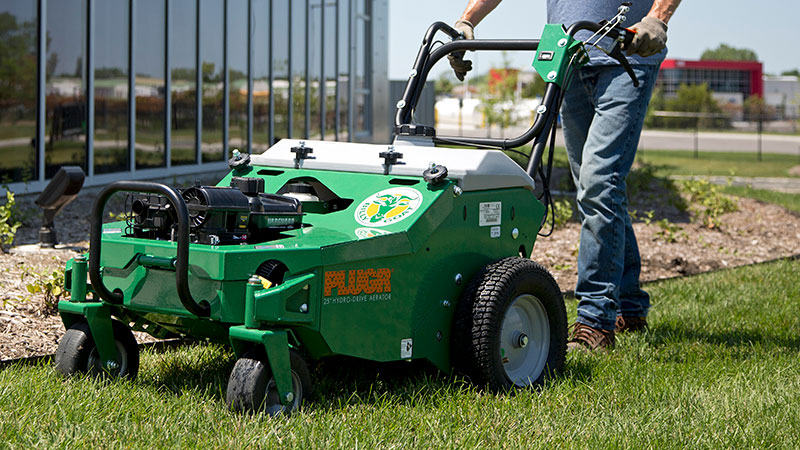 Crews performing aeration should take care to survey the area and remove any obstacles or hazards. (Photo: Billy Goat)