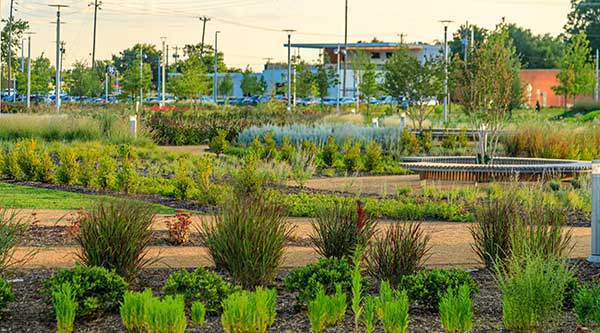 Hardscape project at Scissortail Park (Photo: Ruppert Landscape)