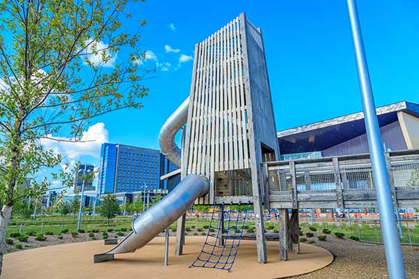 Hardscape project at Scissortail Park (Photo: Ruppert Landscape)