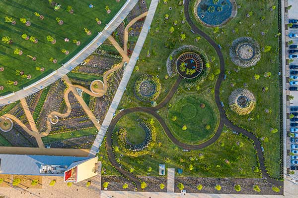 Hardscape project at Scissortail Park (Photo: Ruppert Landscape)