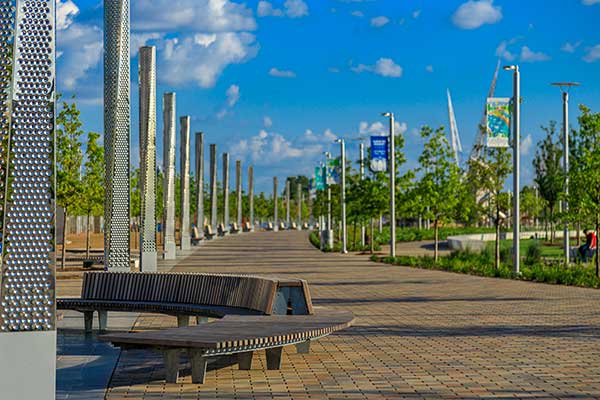 Hardscape project at Scissortail Park (Photo: Ruppert Landscape)