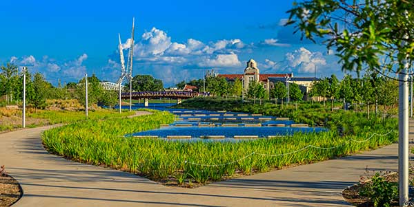 Hardscape project at Scissortail Park (Photo: Ruppert Landscape)