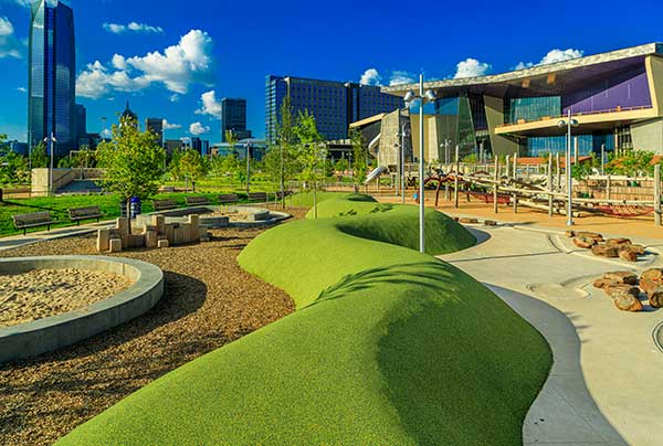 Hardscape project at Scissortail Park (Photo: Ruppert Landscape)