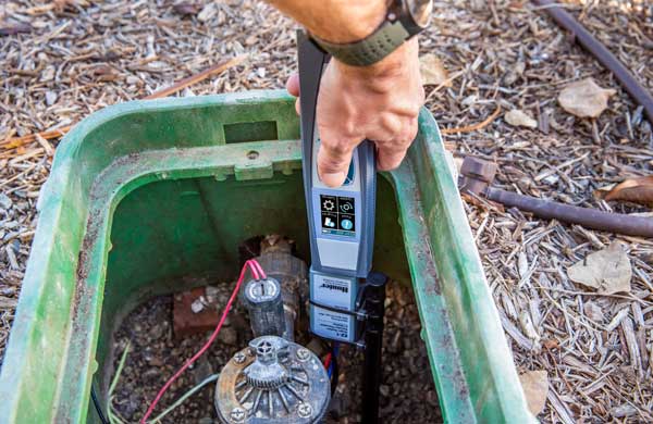 The EZ-DT diagnostic tool uses wireless technology to streamline installation and maintenance of EZ Decoder Systems. (Photo: Hunter Industries)