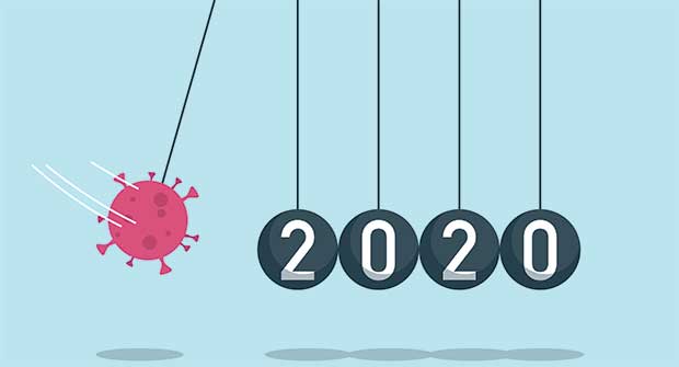 Coronavirus disturbing 2020 pendulum (Photo: wenmei Zhou / iStock / DigitalVision Vectors)