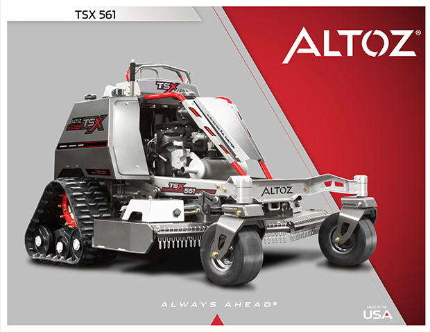 Altoz has released its new zero-turn mower, The Altoz TSX 561.
