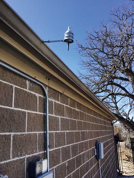 Rain/freeze sensor (Photo: Earthworks)