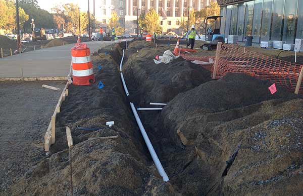 Irrigation project at NMAAHC (Photo: Michael Guetig)