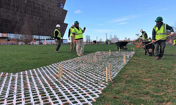 Irrigation project at NMAAHC (Photo: Ruppert Landscape)