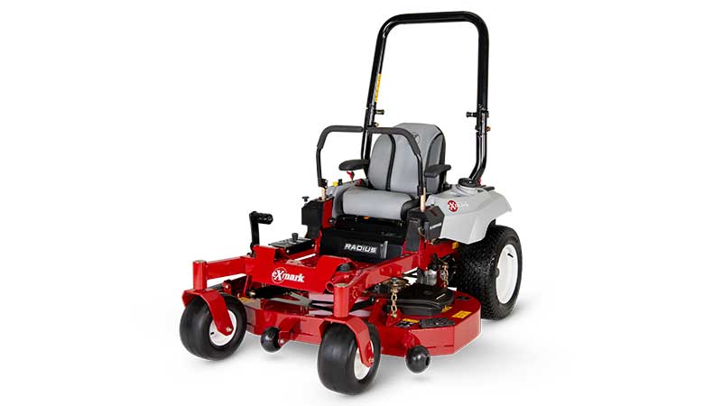 Exmark's new mid-size Radius E-Series zero-turn mower features a twin-blade 48-inch UltraCut Series 3 cutting deck. (Photo: Exmark)