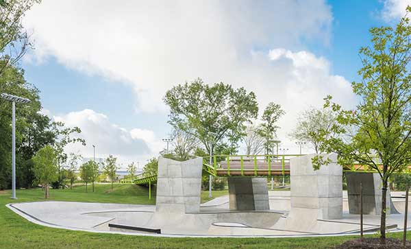 Hardscape project at BMX Park (Photo: Yellowstone Landscape)