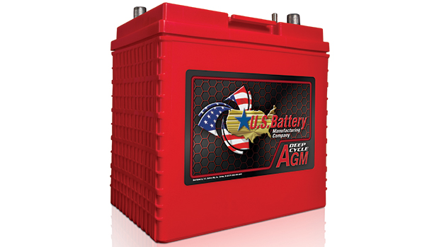 U.S. Battery has released an updated AGM battery line with a new look, featuring a new case and graphics on redesigned labels. (Photo courtesy of U.S. Battery)