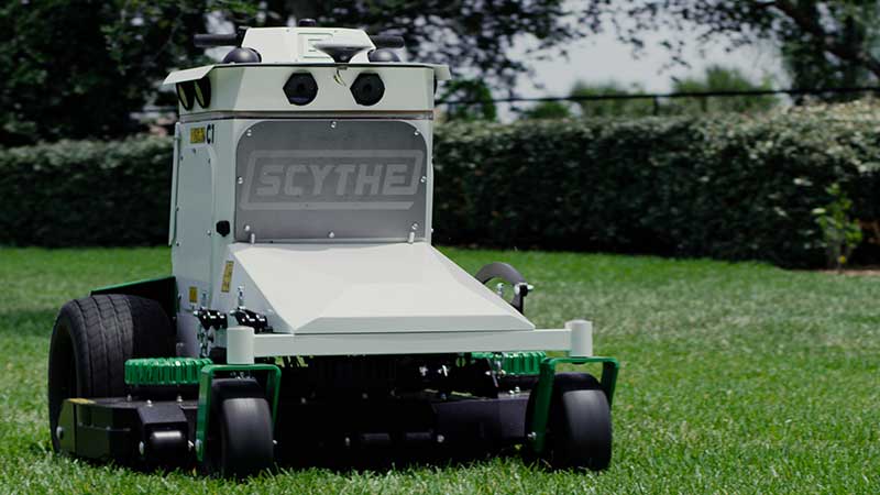 Scythe Robotics has released the company's first professional-grade autonomous mower. (Photo: Scythe Robotics)