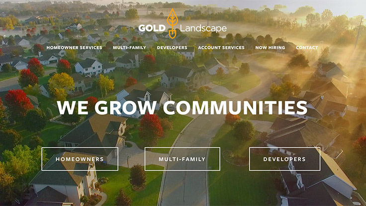 Gold Landscape serves multi-family units, commercial properties and HOAs in the Dallas area. (Screencap: LM Staff)