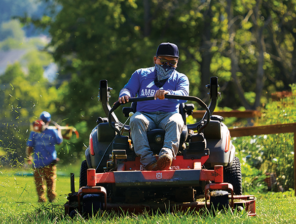 Zero-turn mowers serve as the workhorses of mower fleets due to their high productivity. (Photo: Matthew Bender)