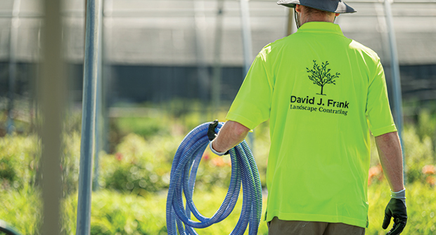Include the company name and logo on employee workwear and make sure they’re visible. (Photo courtesy of Gempler’s)
