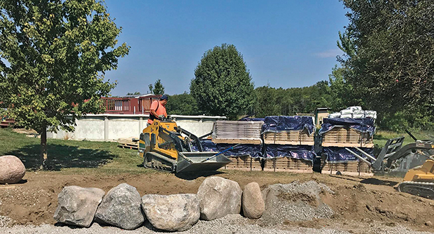 Vermeer’s mini skid-steers allowed Bellas Landscaping to perform more design/build work.