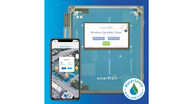Smart Rain’s system allows technicians to view irrigation systems from a smart device. (Photo courtesy of Smart Rain)