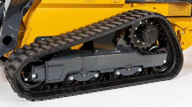 Deere's anti-vibration undercarriage boosts ride comfort for the 333G compact track loader (Photo: John Deere)