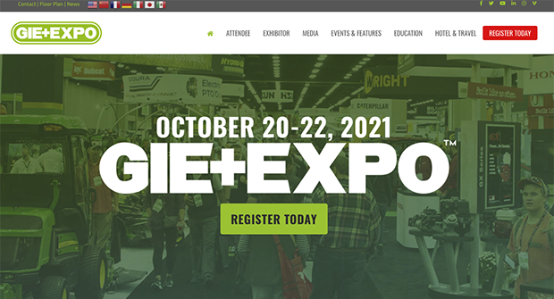 The GIE+EXPO takes place Oct. 20-22 (Photo: GIE+EXPO)