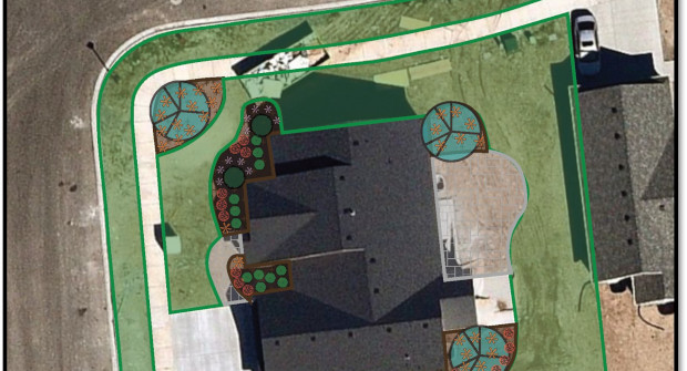 Nearmap aerial images allow landscape companies plan designs (Photo: Nearmap).