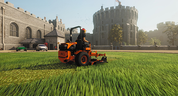 Scag mowers are featured in the Lawn Mowing Simulator video game (Photo: Skyhook games).