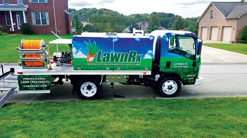 LawnRx knows about how much product it will need each year based on the previous year’s numbers. (Photol: LawnRx)