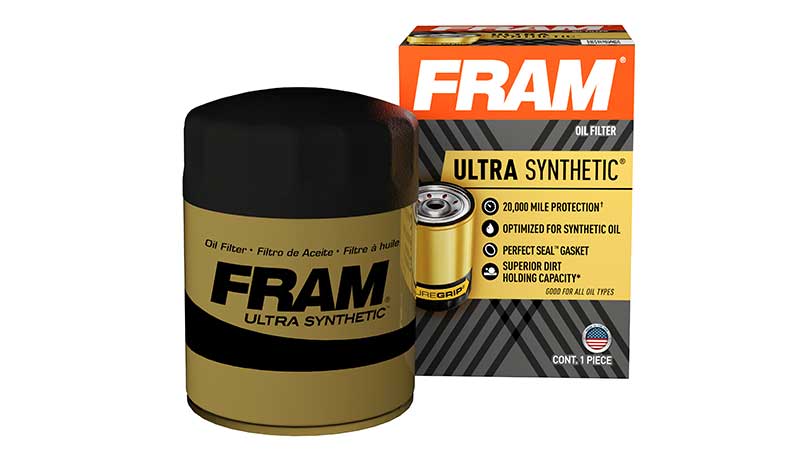 FRAM's new ultra synthetic filter includes new two-ply synthetic media for 99 percent filtration efficiency. (Photo: FRAM)