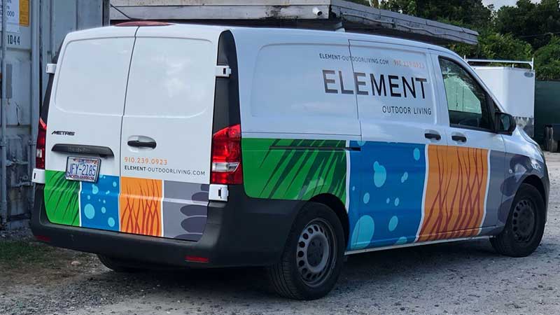 Check out the photo at of the brilliant branding done by Element Outdoor Living, host company of a networking event Jeffrey Scott recently lead. (Photo: Jeffrey Scott)