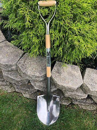Engraved shovel for Habitat for Humanity (Photo: Dawn Sherman)