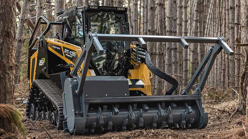 ASV's new Max-Series RT-135 Forestry Posi-Track loader is ideal for brushcutting, mulching, land clearing and other high-flow applications. (Photo: ASV)