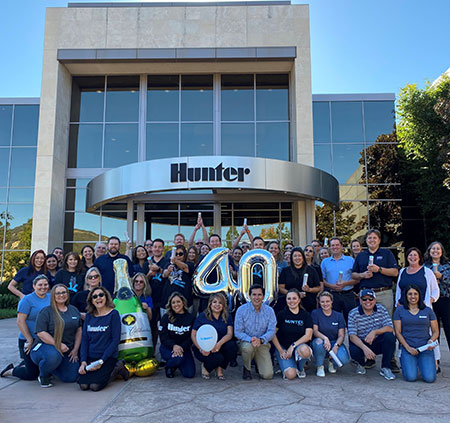 Hunter Industries celebrated its 40th anniversary. (Photo courtesy of Hunter Industries)