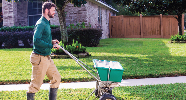 Controlled-release products are beneficial during high temperatures as they avoid burning turf out. (Photo: Weed Man)