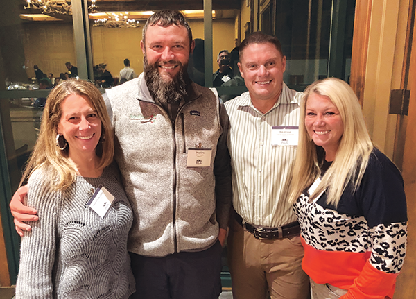 From left to right, Lauren and Chap Gary, Eden Landscapes, Lafayette, La.; and Rob and Jessie Shrieve, Coastal Shores Landscape and Property Maintenance, Bluffton, S.C. (Photo: LM Staff)