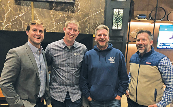 Adam Dukes, Grandscapes, Charleston, S.C.; Tim Buiten, Tim’s Complete, Seattle; Marc Vetere, Manzanita Landscapes, Prescott, Ariz.; and Tim Hikade, Full Circle Lawn Care, Belford, N.J. (Photo: LM Staff)