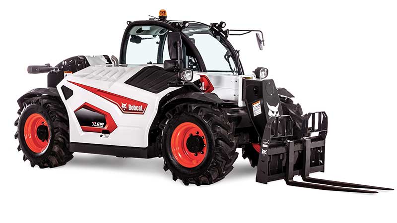 Bobcat's TL619 telehandler with a pallet fork. (Photo: Bobcat)