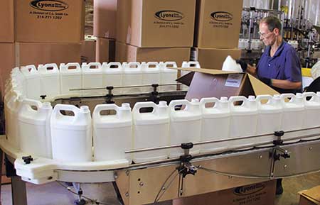 Bottles and boxes, like these pictured at the Control Solutions Inc. factory, are just some of the many items causing supply chain challenges. (Photo: LM Staff)