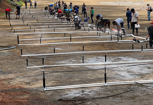 Students at the NCLC competed in several events, including the irrigation troubleshooting event. (Photo: LM Staff)