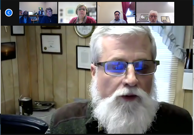 Joe Drake, Joe Drake, president of J.F.D. Landscapes in Chagrin Falls, Ohio, shares his struggle with securing H-2B workers during the National Association of Landscape Professionals' Legislative Days. (Screencap: LM Staff)